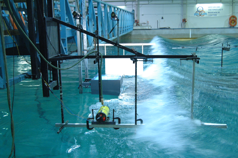 深水波浪水池實驗配置