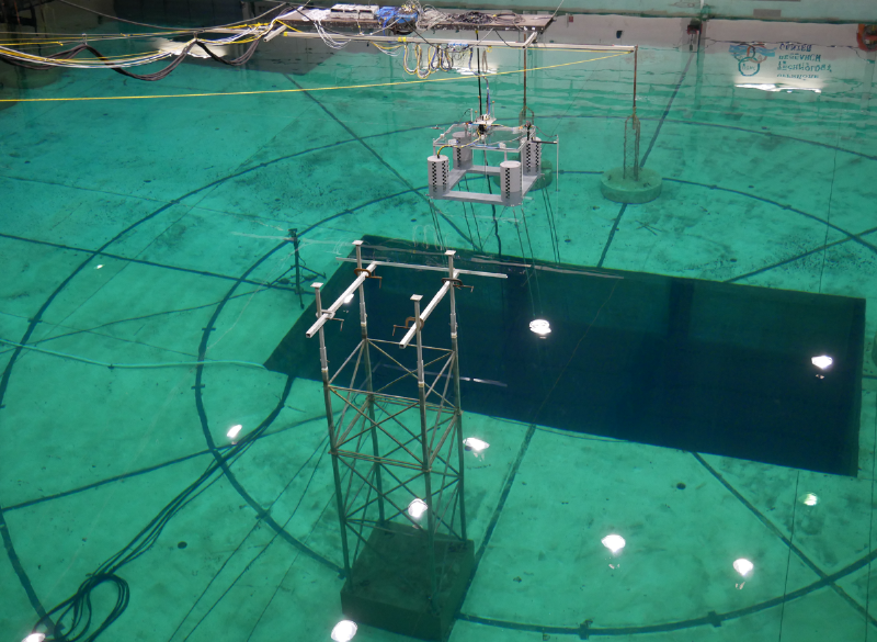 深水波浪水池實驗配置